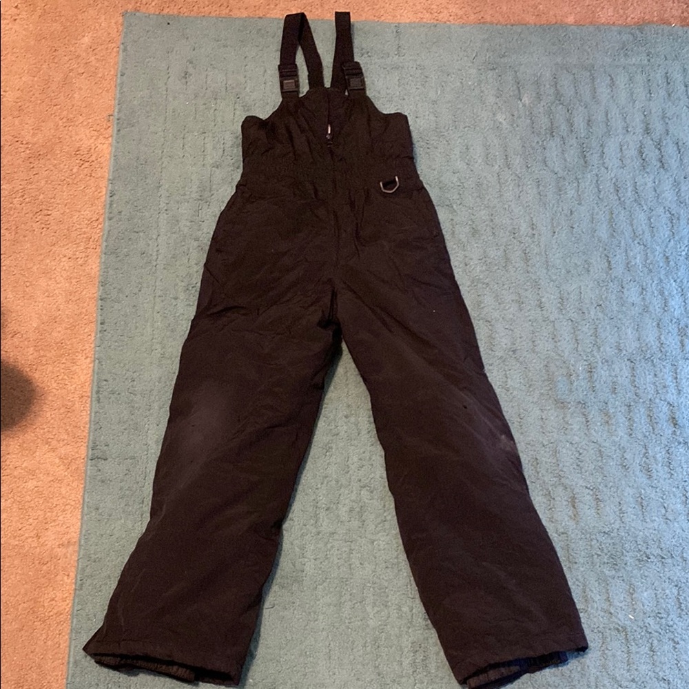 Black Snow Bib Overalls